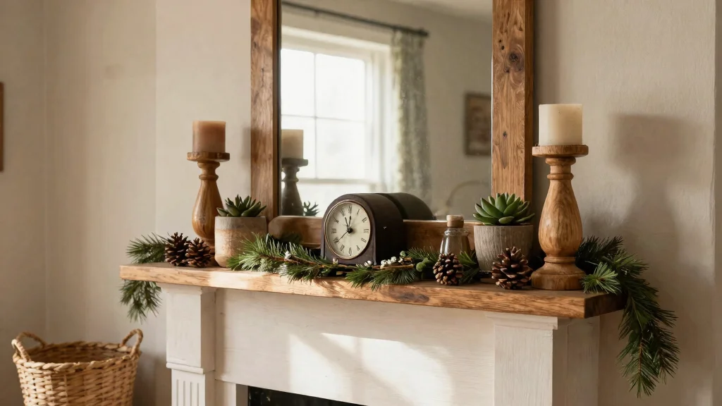10 Farmhouse Fireplace Mantel Decor Ideas