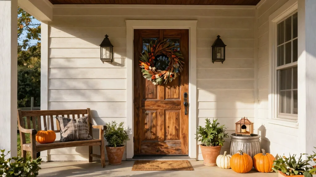 10 Farmhouse Front Door Decor Ideas
