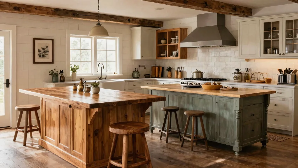 10 Farmhouse Kitchen Island Ideas for Every Size Kitchen