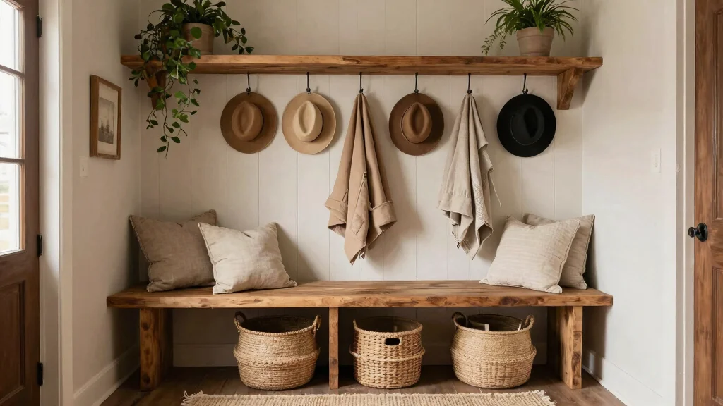 10 Small Mudroom Ideas in Farmhouse Style