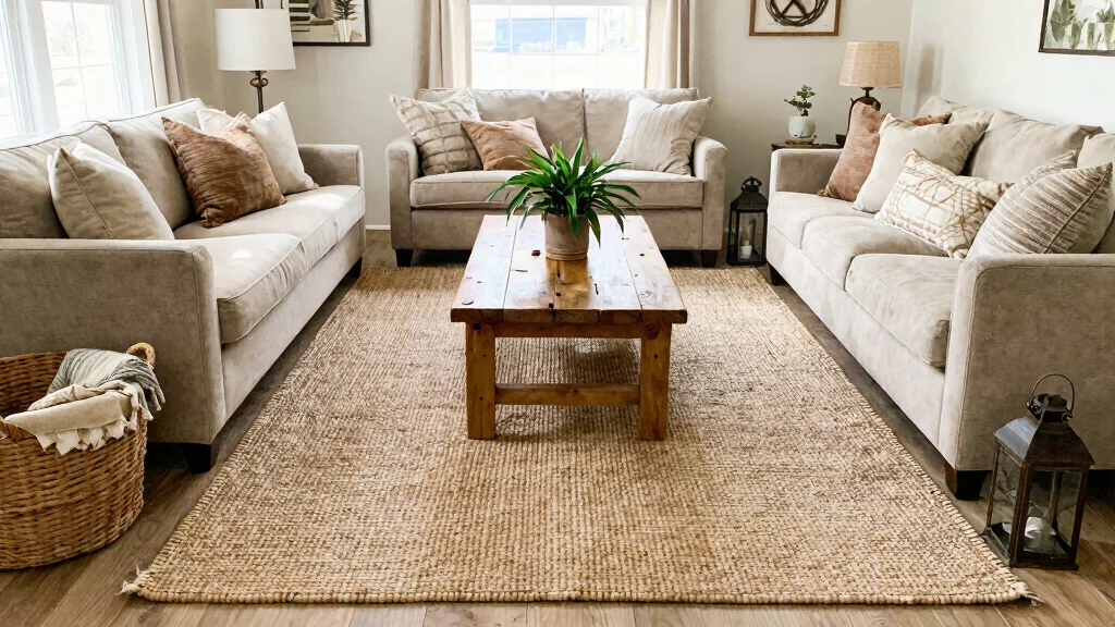 7 Best Farmhouse Area Rugs for High-Traffic Living Rooms