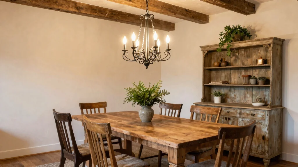 7 Farmhouse Dining Room Lighting and Chandelier Ideas