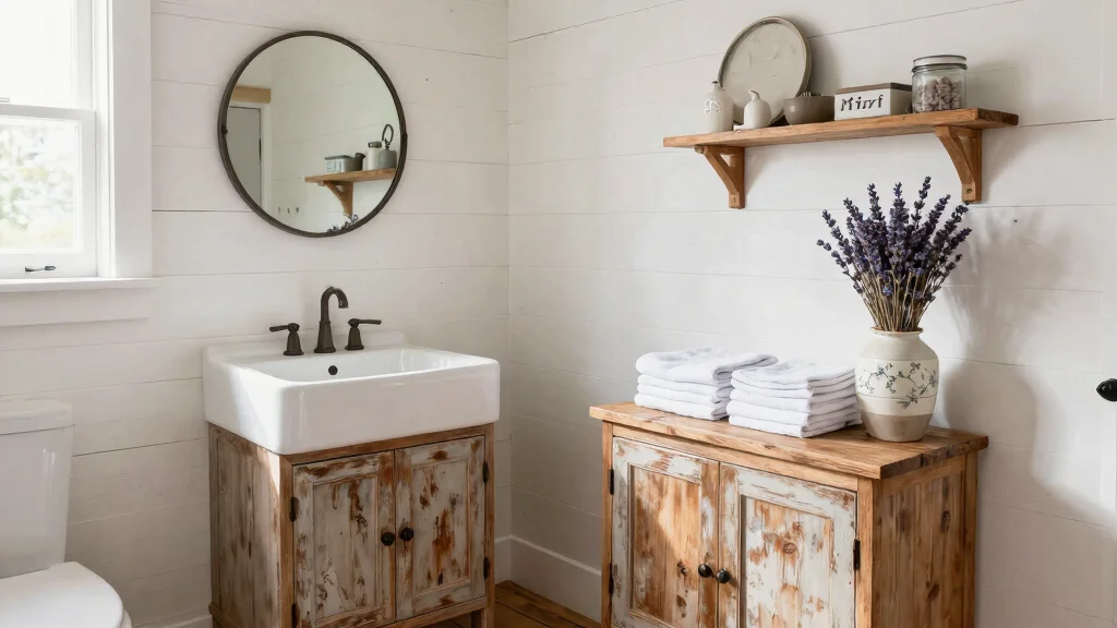 7 Farmhouse Powder Room Ideas for Guests