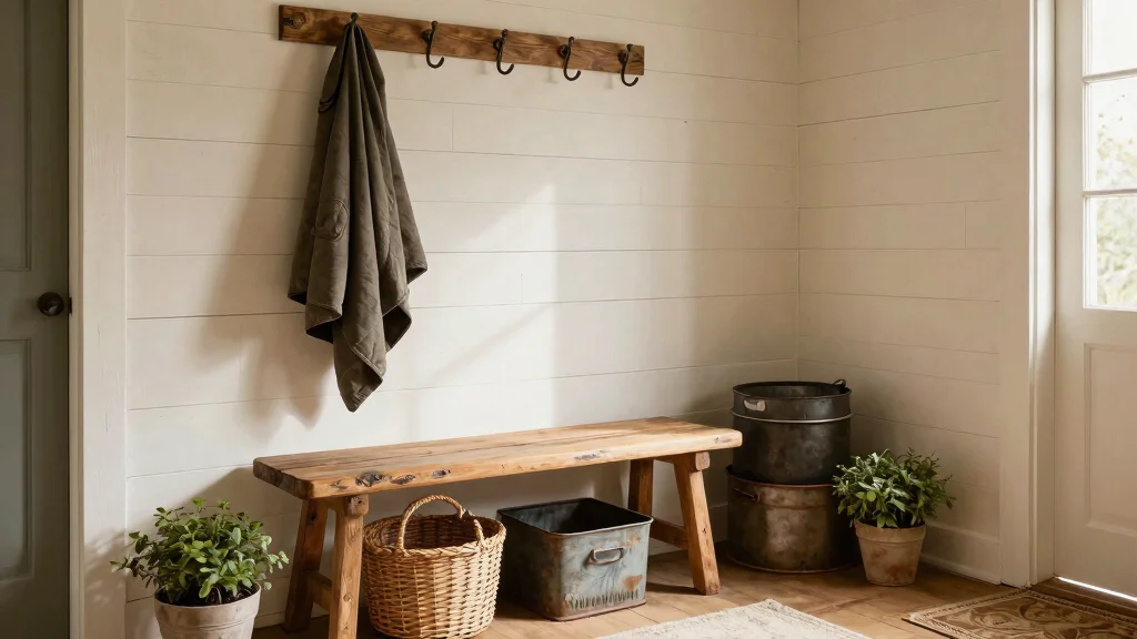 7 Mudroom Bench Ideas for a Farmhouse Entry