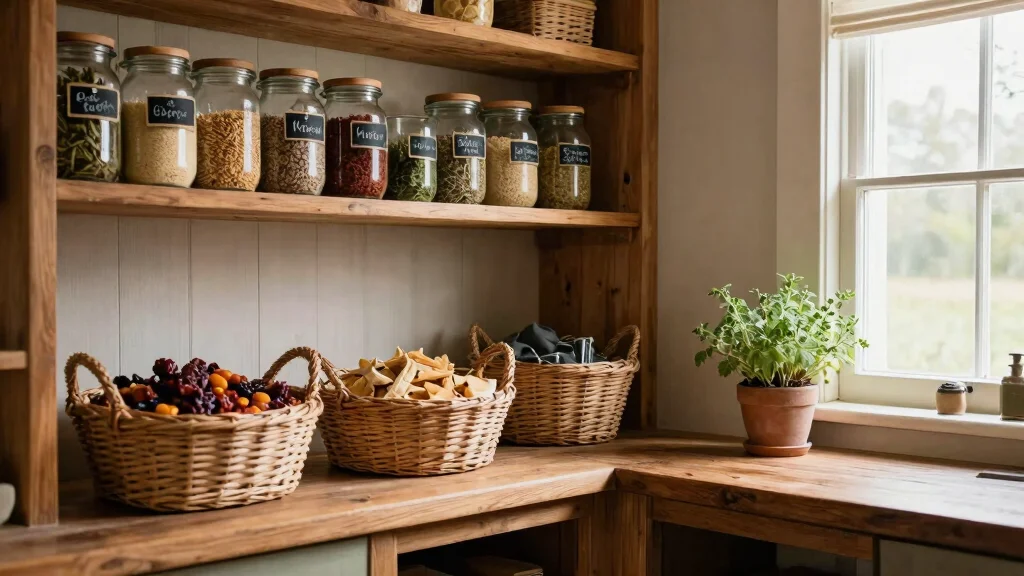 7 Small Pantry Organization Ideas in Farmhouse Style
