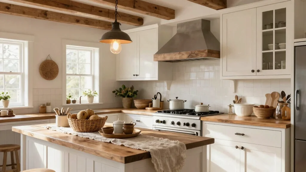 7 White Farmhouse Kitchen Decor Ideas That Feel Warm, Not Sterile