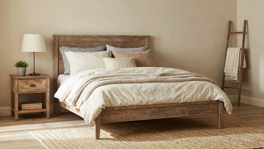 8 Cozy Neutral Farmhouse Bedroom Ideas