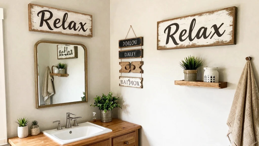 8 Farmhouse Bathroom Wall Decor Ideas