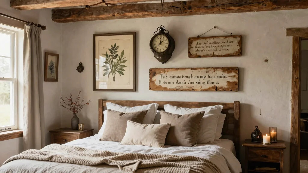 8 Farmhouse Bedroom Wall Decor Ideas Above the Bed