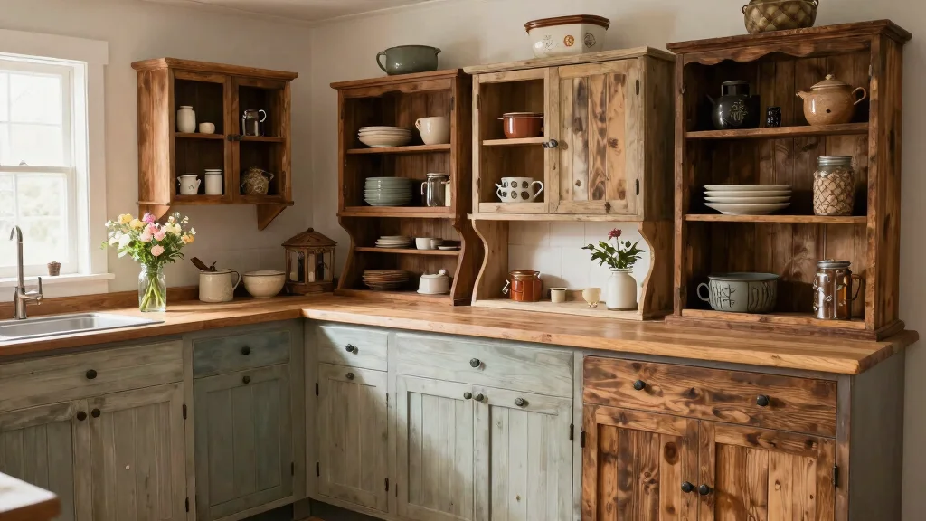 8 Farmhouse Cabinet and Hutch Makeover Ideas