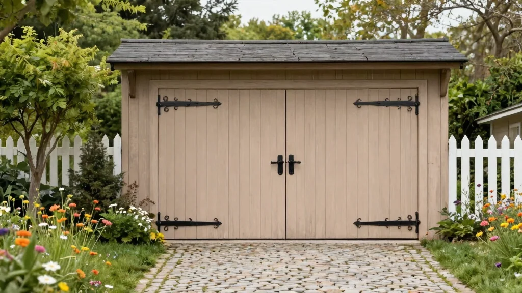 8 Farmhouse Garage Door and Driveway Ideas