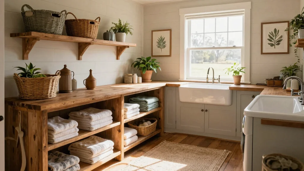 8 Farmhouse Laundry Room Decor Ideas