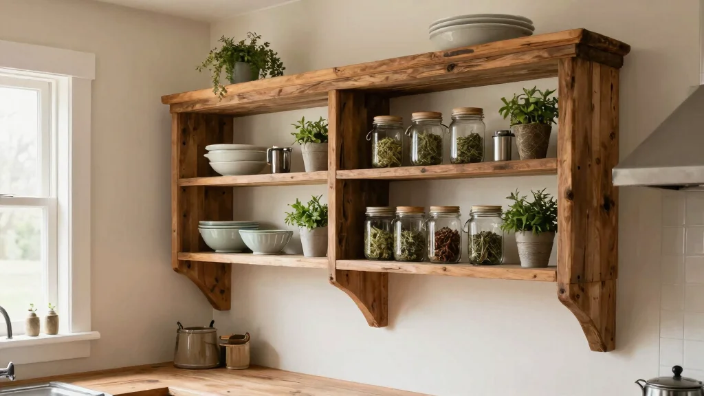 8 Open Shelving Ideas for a Farmhouse Kitchen