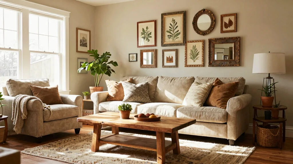 9 Farmhouse Living Room Wall Decor Layouts (Art and Frames)