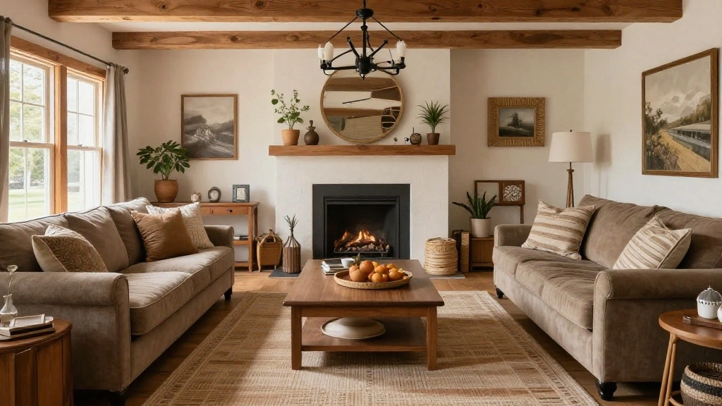 How to Arrange Furniture in an Open Concept Farmhouse Living Room