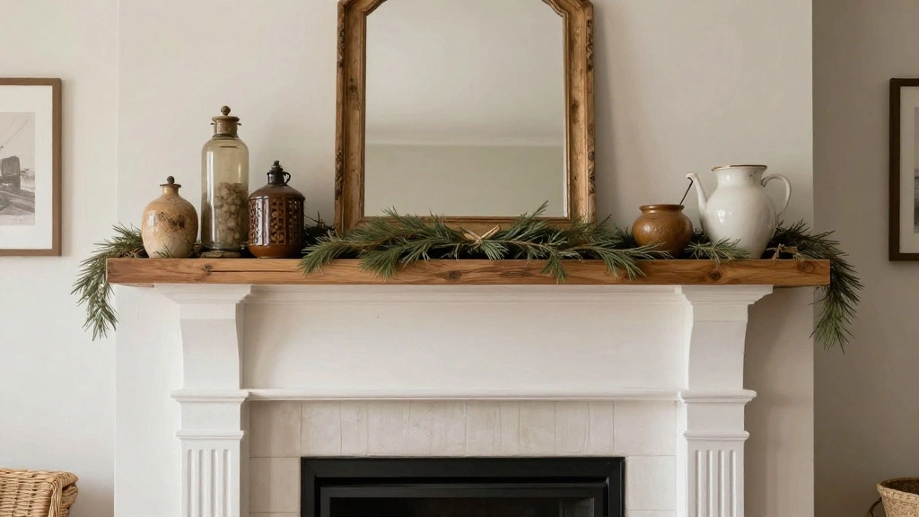 How to Decorate a Farmhouse Fireplace Mantel Year-Round