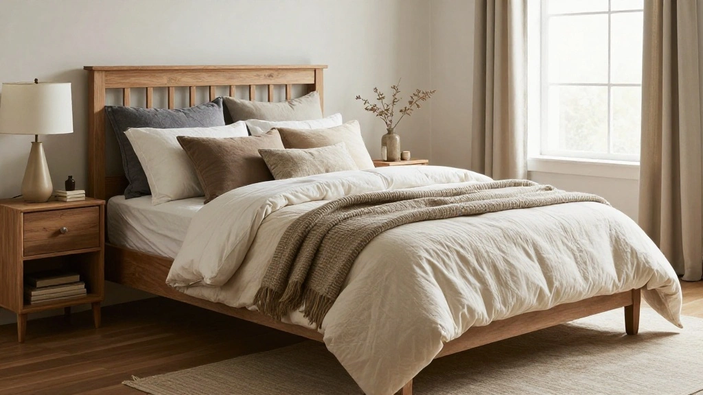 How to Make a Cozy Farmhouse Bed with Layered Bedding