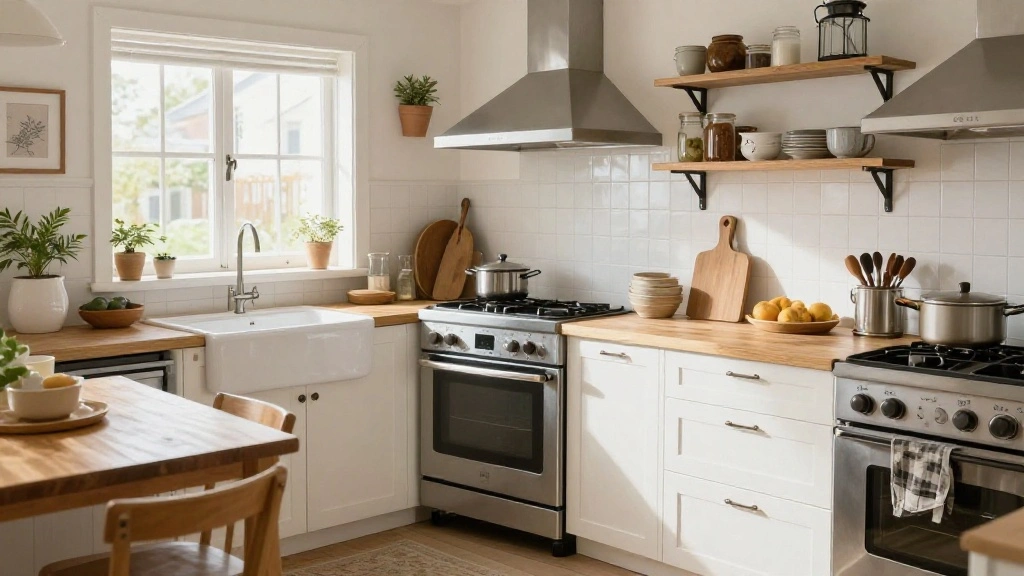 How to Organize a Small Kitchen with Farmhouse Style