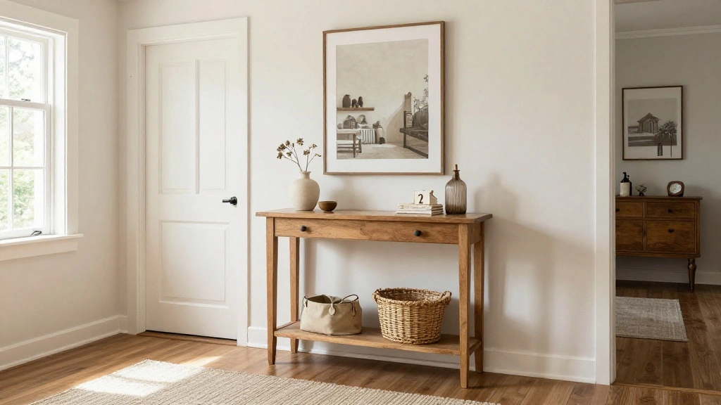 How to Style a Farmhouse Entryway Console Table